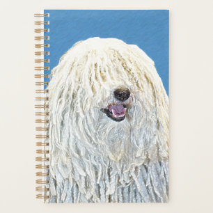 Puli Painting - Cute Original Dog Art Planner