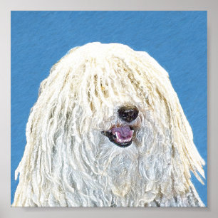 Puli Painting - Cute Original Dog Art Poster