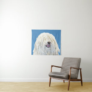 Puli Painting - Cute Original Dog Art Tapestry