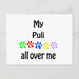 Puli Walks Design Postcard