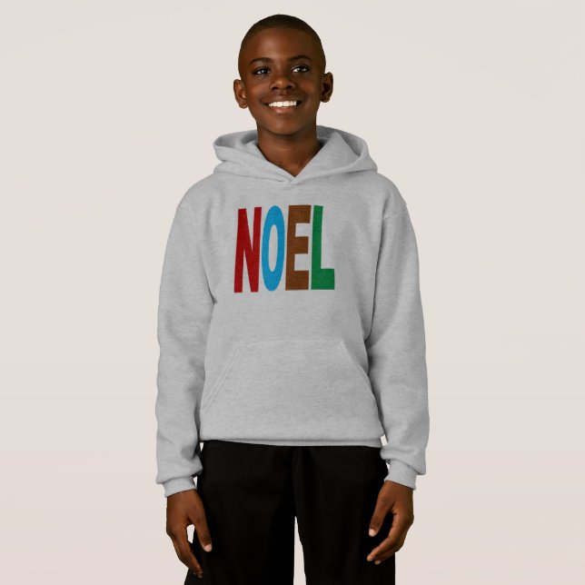 PULL   A CAPUCHE  HANES  NOEL  COULEURS (Front Full)