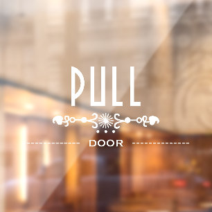 Pull Door Sign,