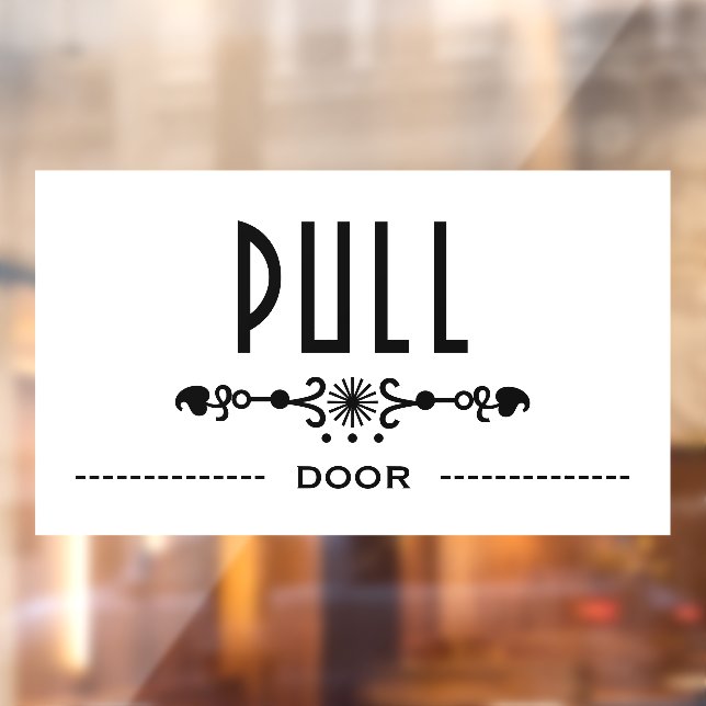 Pull Door Sign, (Sheet 2)
