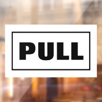 Pull Door Sign,