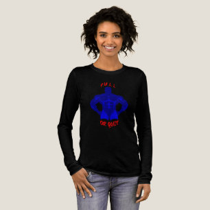 Pull Or Quit Hardcore Bodybuilding Motivation Gear Tri-Blend Shirt