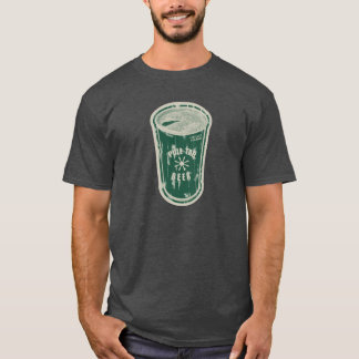 Pull tab beer can Greenish? Distressed Logo T-Shirt