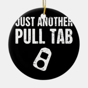 Pull Tab Funny Treasure Hunting Metal Detecting  Ceramic Tree Decoration