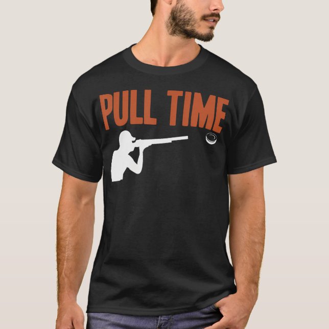 Pull Time Trap Shooting Clay T-Shirt (Front)