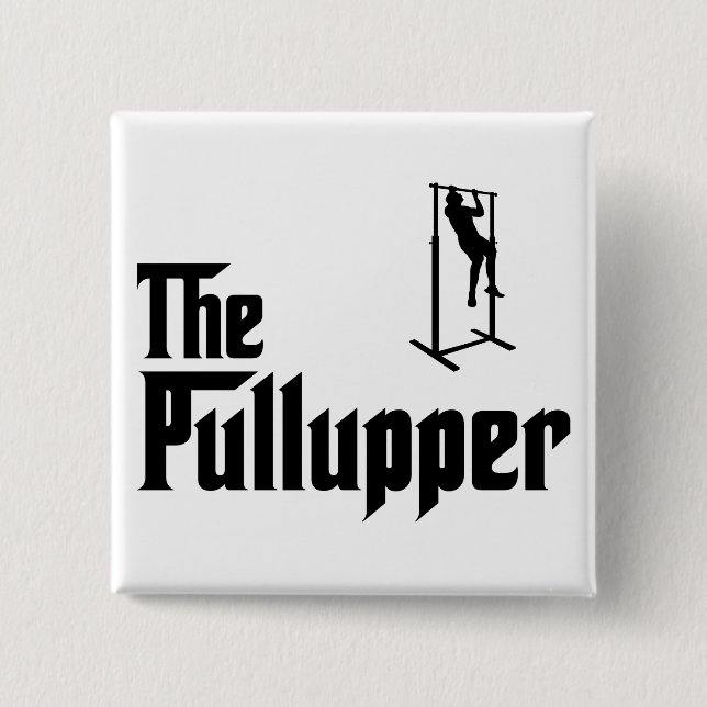Pull Ups 15 Cm Square Badge (Front)