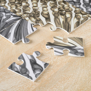 Pulled Bubble Fun / Black & White / Sepia / Jigsaw Puzzle
