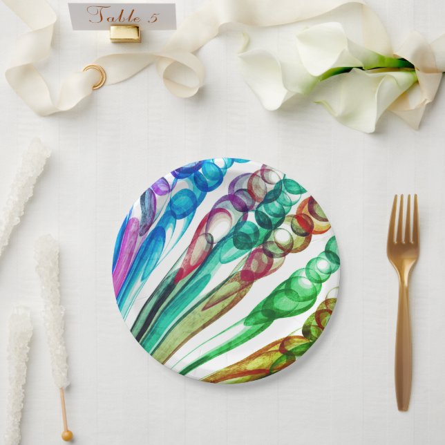Pulled Bubble Fun / Greenleaf / Paper Plate (Wedding)