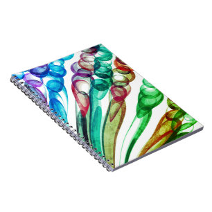 Pulled Bubble Fun / Greenleaf / Spiral Notebook