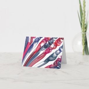 Pulled Bubble Fun / Original / Folded Note Card