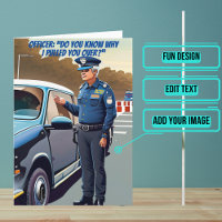 Pulled Over Funny Police Birthday