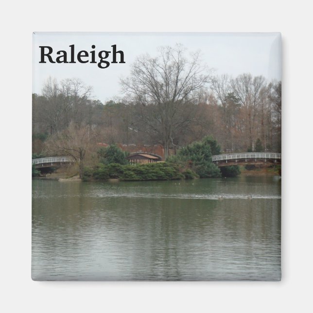 Pullen Park Raleigh Photo Magnet Lake NC (Front)