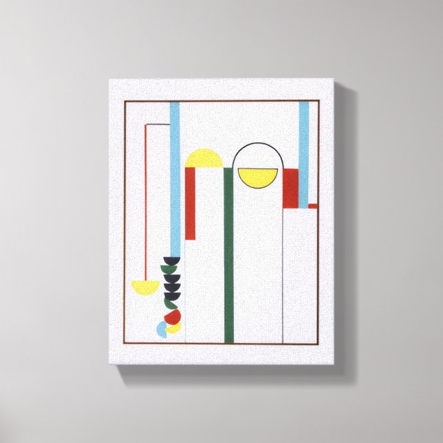 Pulley Abstract White Background Canvas Print (Front)