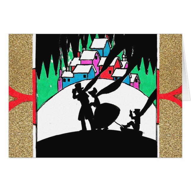 Pulling a Boy on a Sled (Front Horizontal)