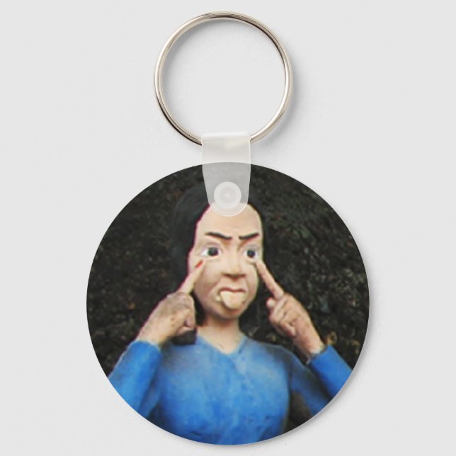 Pulling Faces Behind Your Back Key Ring (Front)