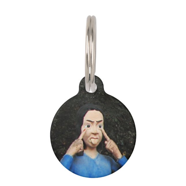 Pulling Faces Behind Your Back Pet Tag (Front)