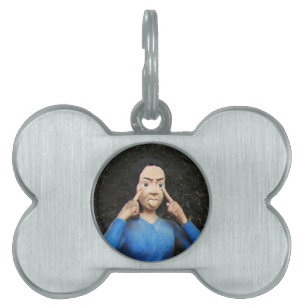 Pulling Faces Behind Your Back Pet Tag