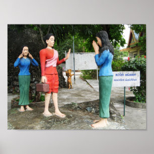 Pulling Faces Behind Your Back Poster