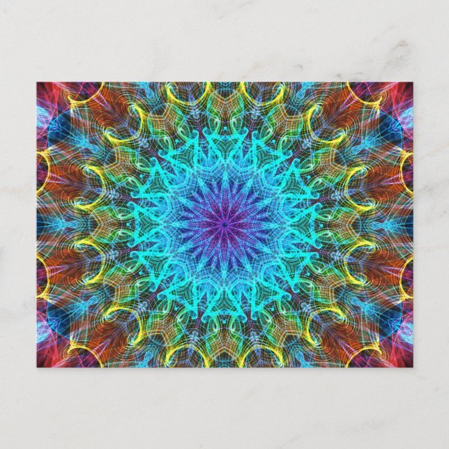 Pulling In kaleidoscope Postcard (Front)