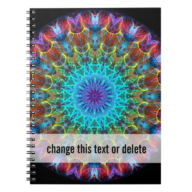 Pulling In kaleidoscope Spiral Notebook (Front)