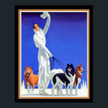 Pullman Art Deco Ad (1930s) 16x20 Poster<br><div class="desc">Fantastic 1930's Art Deco Print for Pullman Winter Comfort.</div>