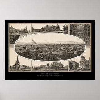 Pullman, Chicago (around 1880) Poster