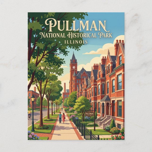 Pullman National Historical Park Illinois Postcard (Front)