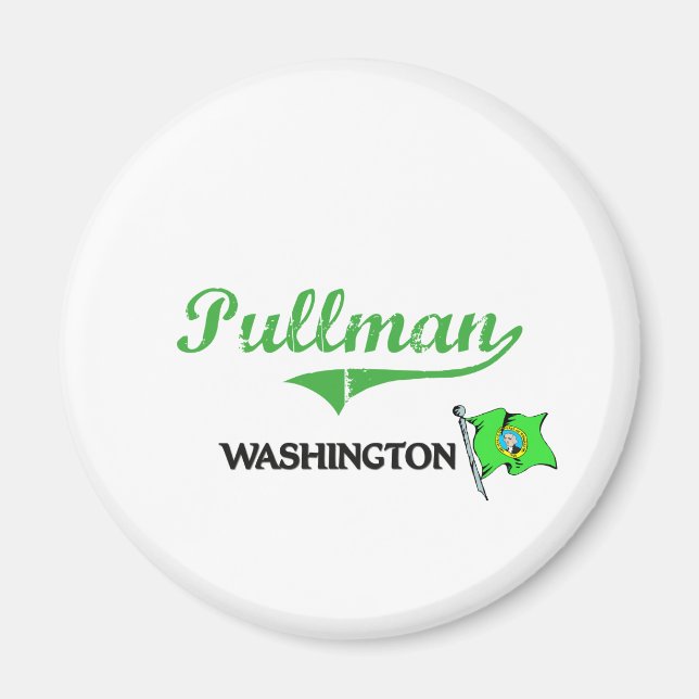 Pullman Washington City Classic Magnet (Front)