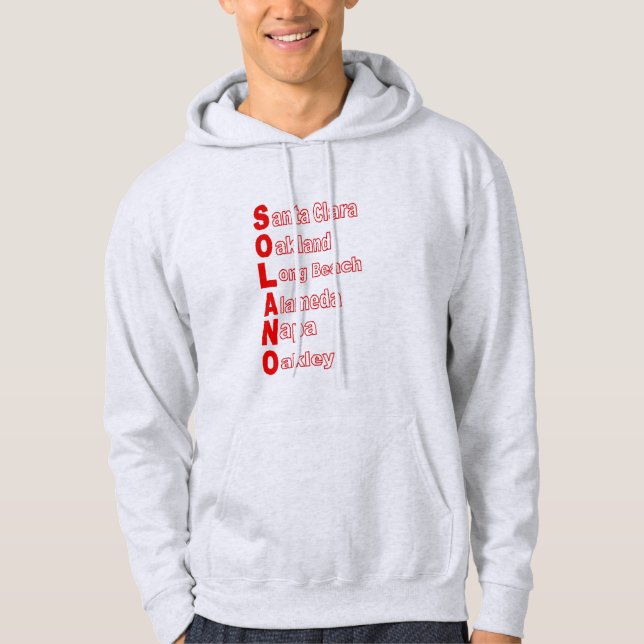 Pullover Hoodie ash men   CALIFORNIA   TOURISM (Front)