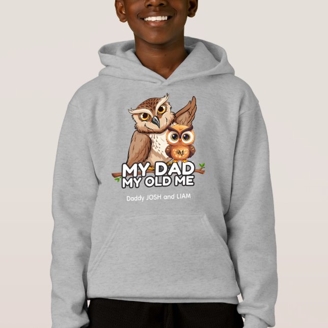 Pullover Hoodie : My Dad My Old Me (grey) (Front)