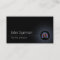 Pulmonary Doctor Simple Black Business Card