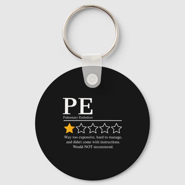 Pulmonary embolism awareness day 2025 not key ring (Front)