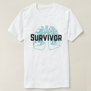 Pulmonary Embolism Survivor Lungs Blue (Men's) T-Shirt