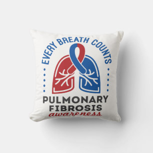 Pulmonary Fibrosis Awareness Every Breath Counts Cushion