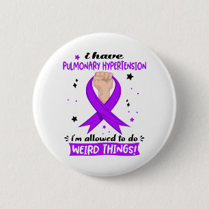 Pulmonary Hypertension Awareness Month Ribbon Gift 6 Cm Round Badge