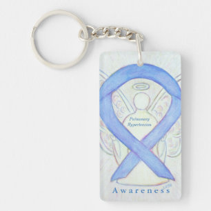 Pulmonary Hypertension Awareness Ribbon Keychain