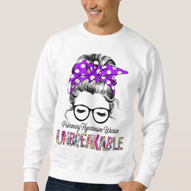Pulmonary Hypertension Awareness Ribbon Support  Sweatshirt (Front)