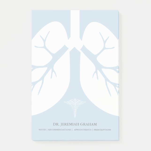 Pulmonologist Personalised Name Post-it Notes (Front)