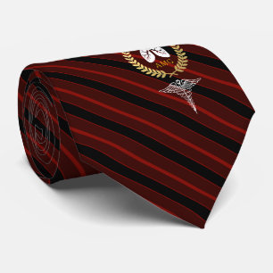 Pulmonologist Respiratory Therapist Custom Red Tie