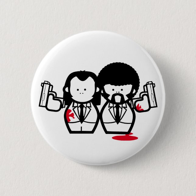 pulp me 6 cm round badge (Front)