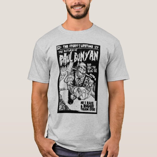 Pulp Themed Paul Bunyan t Shirt (Front)