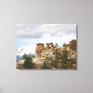 Pulpit Rock with Pikes Peak Canvas Print