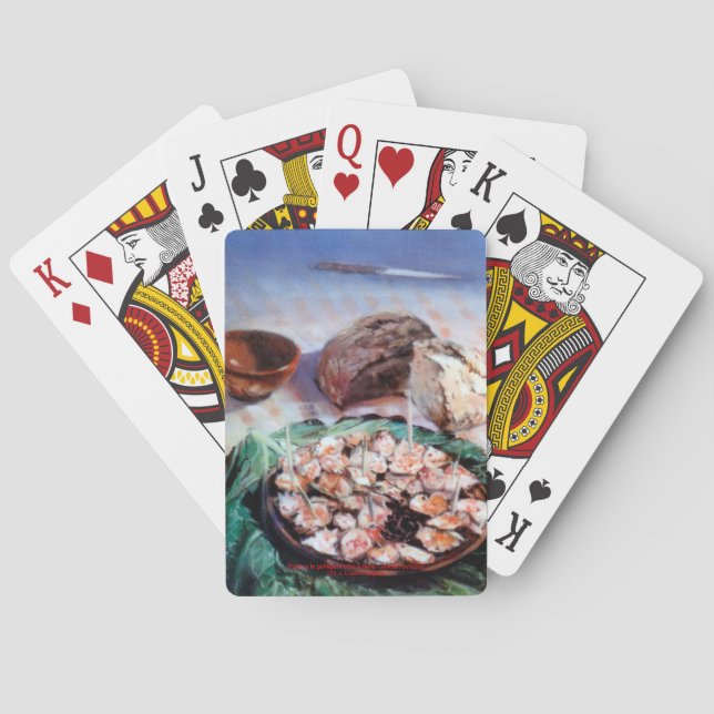 Pulpo a la gallega/Polbo á feira/Galician octopus Playing Cards (Back)