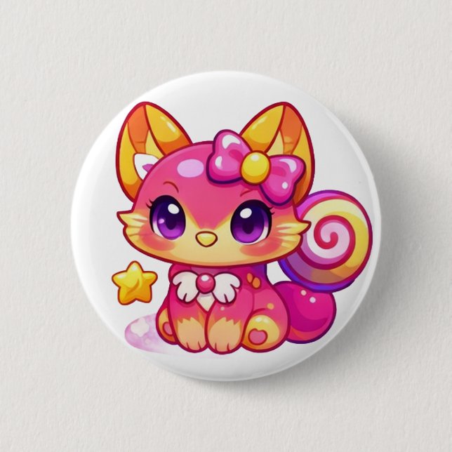 Pulpunkys Kawaii Accessories 6 Cm Round Badge (Front)
