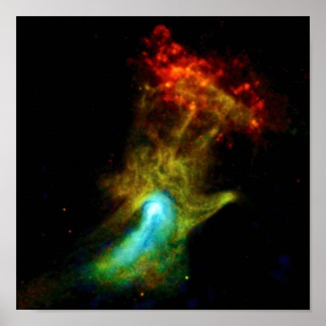 Pulsar B1509 - Hand of God X-Ray Nebula NASA Photo Poster (Front)