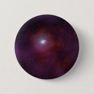 Pulsar Wind From A Neutron Star. 6 Cm Round Badge