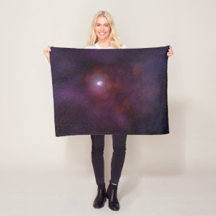 Pulsar Wind From A Neutron Star. Fleece Blanket